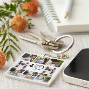 Happy Mother's Day Custom Photo Key Ring