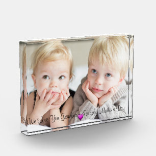 Happy Mother's Day, Custom Photo, Personalised Photo Block