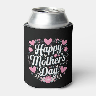 Happy Mother's Day Cute Floral Mum Grandma Can Cooler