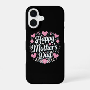 Happy Mother's Day Cute Floral Mum Grandma iPhone 16 Case