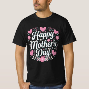 Happy Mother's Day Cute Floral Mum Grandma T-Shirt
