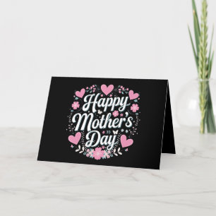 Happy Mother's Day Cute Floral Mum Grandma Thank You Card