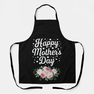 Happy Mother's Day Cute Floral Mum Grandma Wife Apron