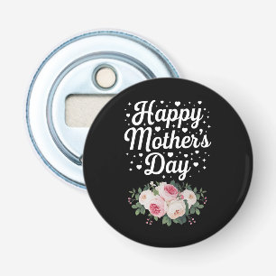 Happy Mother's Day Cute Floral Mum Grandma Wife Bottle Opener