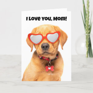 Happy Mother's Day Cute Labrador Puppy Holiday Card