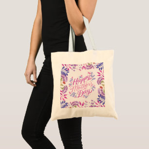 Happy Mother's Day cute watercolor bright floral Tote Bag
