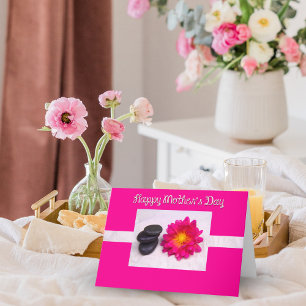 Happy Mother's Day Dahlia And Zen Rocks Cards