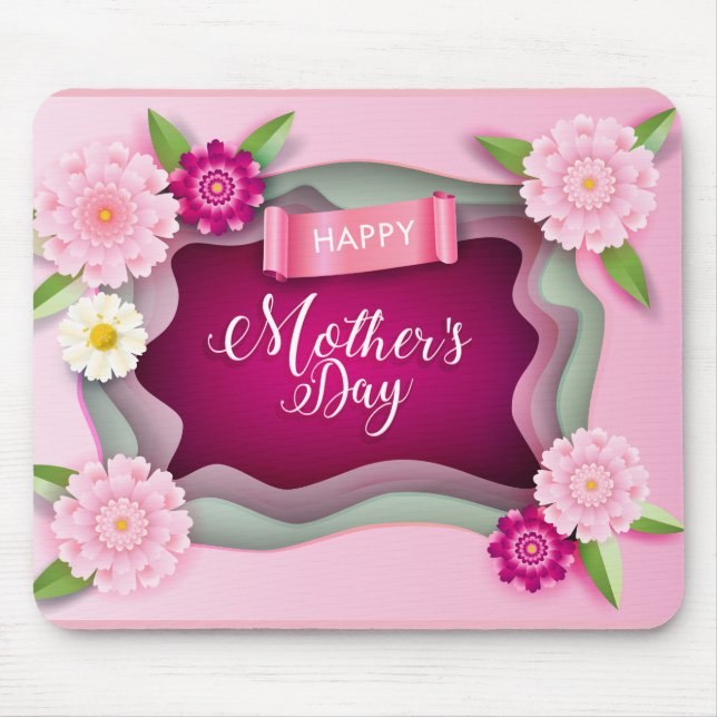 Happy Mother's Day Decoration Mouse Mat (Front)