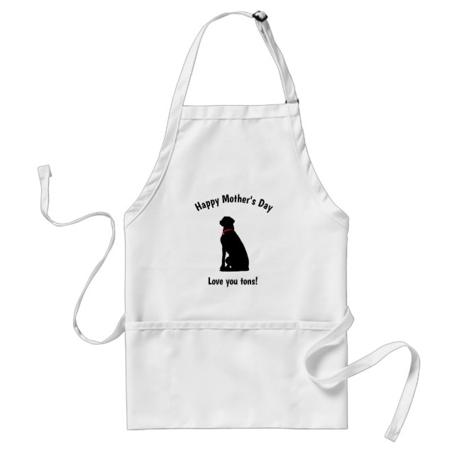 Happy-Mothers-Day, Dog, Love Standard Apron (Front)