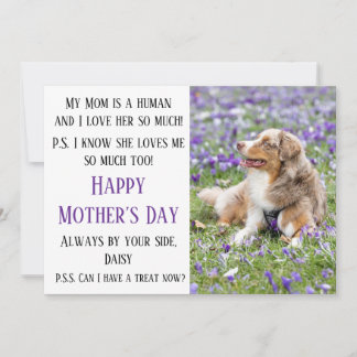 Happy Mother's Day Dog Mum Customisable Card
