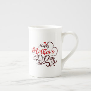 Happy Mother's Day Elegant Design-23331 Bone China Mug