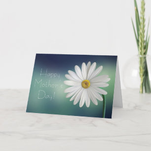 Happy Mother's Day Elegant Floral White Daisy Card