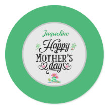 Happy Mother's Day Elegant Frogs Personalised