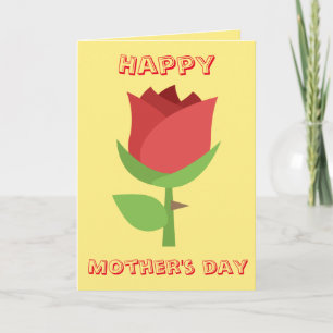 Happy Mother's Day Emoji Thank You Card