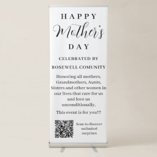 Happy Mother's Day Event Welcome Retractable Banner