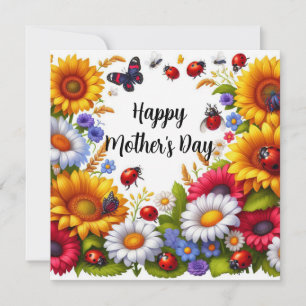 Happy Mother's Day Flat Greeting Card