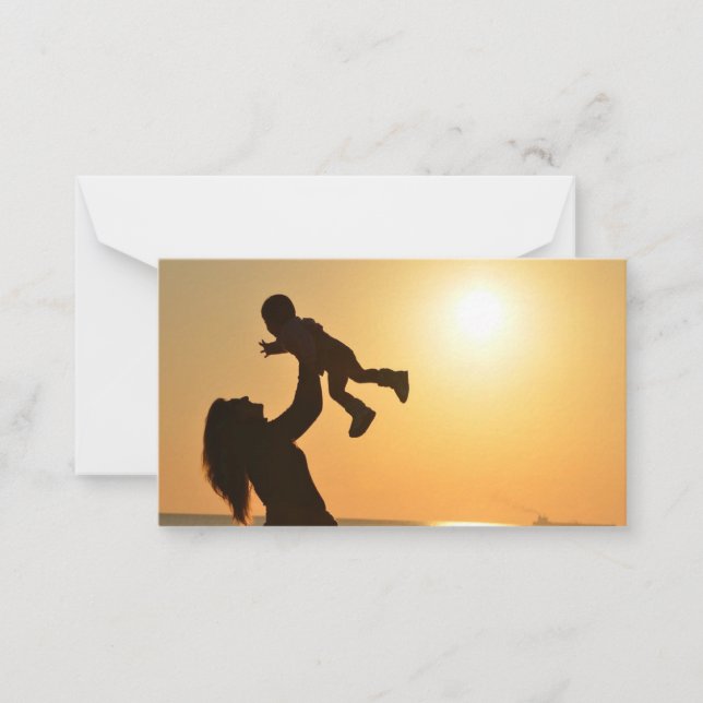 HAPPY MOTHER'S DAY Flat Note Card (Front)