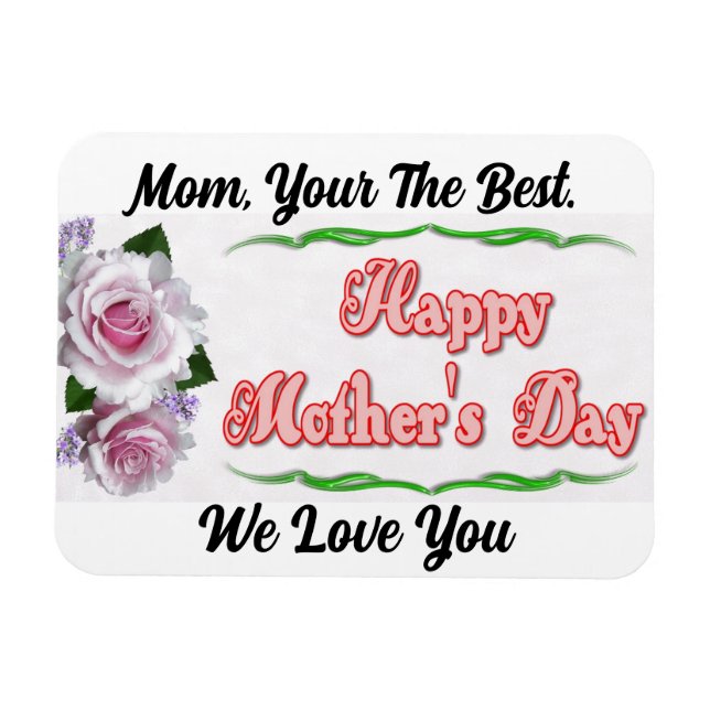 Happy Mother's Day Flexible Magnet (Horizontal)