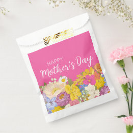 Happy Mother's Day Floral Blooms Favour Bags