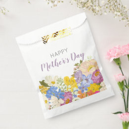 Happy Mother's Day Floral Blooms Favour Bags