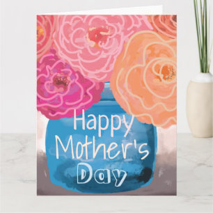 Happy Mothers Day Floral bouqet Card