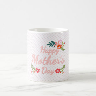 Happy Mothers Day Floral Bouquet Coffee Mug