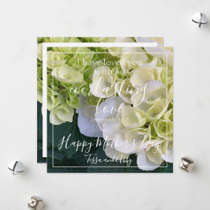 Happy Mother's Day Floral Love Bible Verse Custom Holiday Card