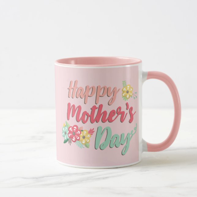 Happy Mother's Day Floral Mug (Right)