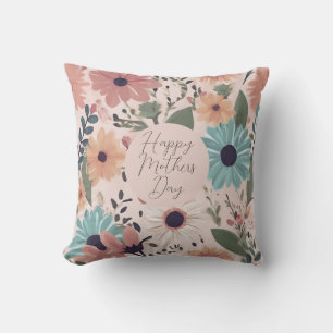Happy Mothers Day Floral Mum Double Sided Cushion
