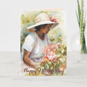 Happy Mothers Day Floral Watercolor Card