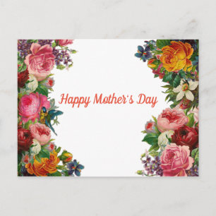 Happy Mother's Day Flower Bouquet Postcard