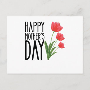 Happy Mothers Day Flower Postcard