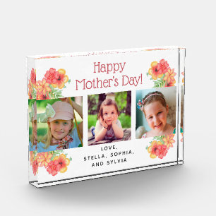 Happy Mother's Day Flowers 3 Photos Photo Block