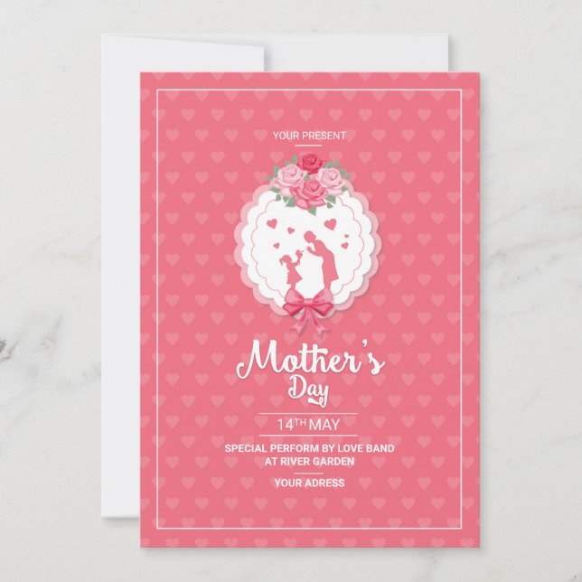 Happy Mother's Day Flyer Invitation (Front)