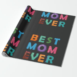  Happy Mothers Day For Best Mum   Wrapping Paper