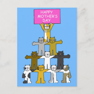 Happy Mother's Day for Cat Lover. Postcard
