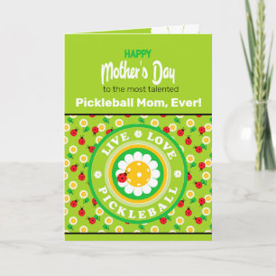 Happy Mother's Day for Pickleball Mum, cute Card