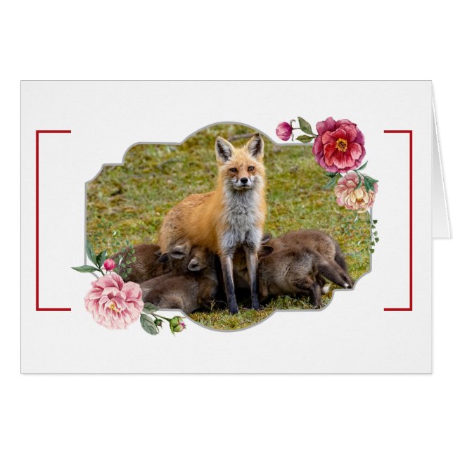 Happy Mother's Day, Foxes (Front Horizontal)