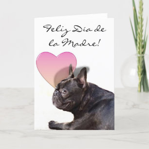 Happy Mother's day French bulldog greeting card