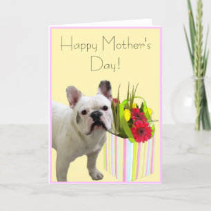 Happy Mother's Day French Bulldog greeting card