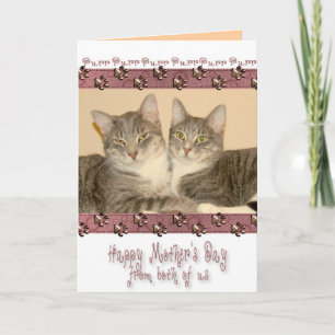 Happy Mother's Day from Both of Us with Cats Card