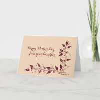 Happy Mother's day from Daughter