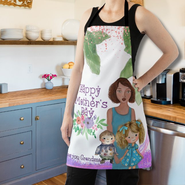 HAPPY MOTHER'S DAY from kids Apron (HAPPY MOTHER'S DAY from kids Apron)