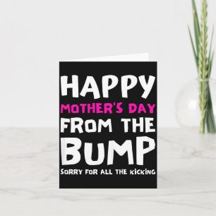 Happy mothers day from the bump first baby pregnan card
