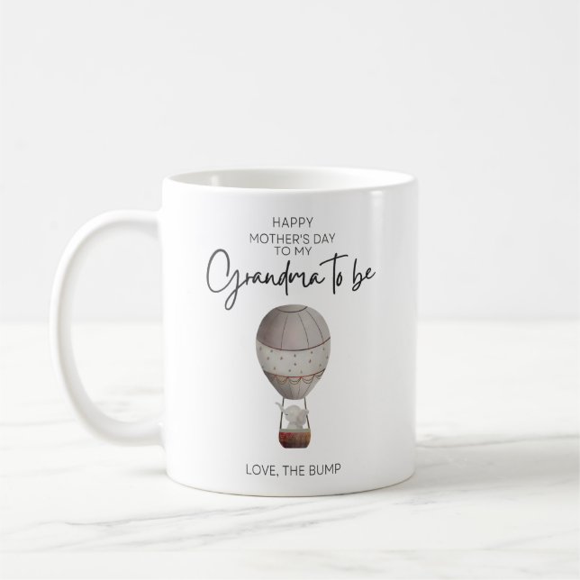 Happy Mothers Day From The Bump, For Grandma to be Coffee Mug (Left)