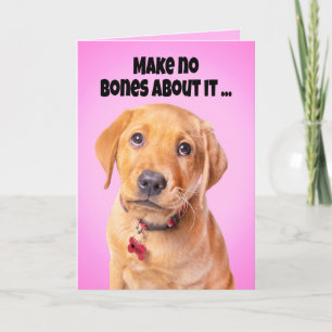 Happy Mothers Day From The Dog Cute Puppy Humour Holiday Card