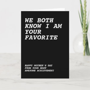 Happy Mothers Day From Your Awesome Child Card