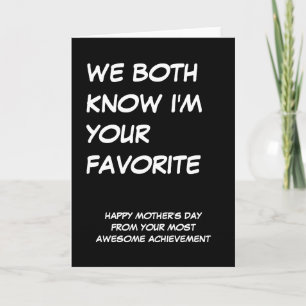 Happy Mothers Day From Your Awesome Child Card