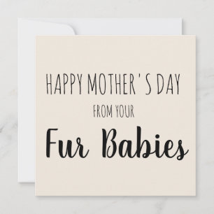 Happy Mother's Day From Your Babies Holiday Card