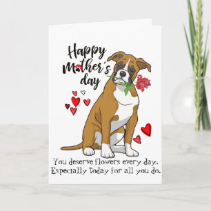 Happy Mother's Day from your Boxer Dog Card